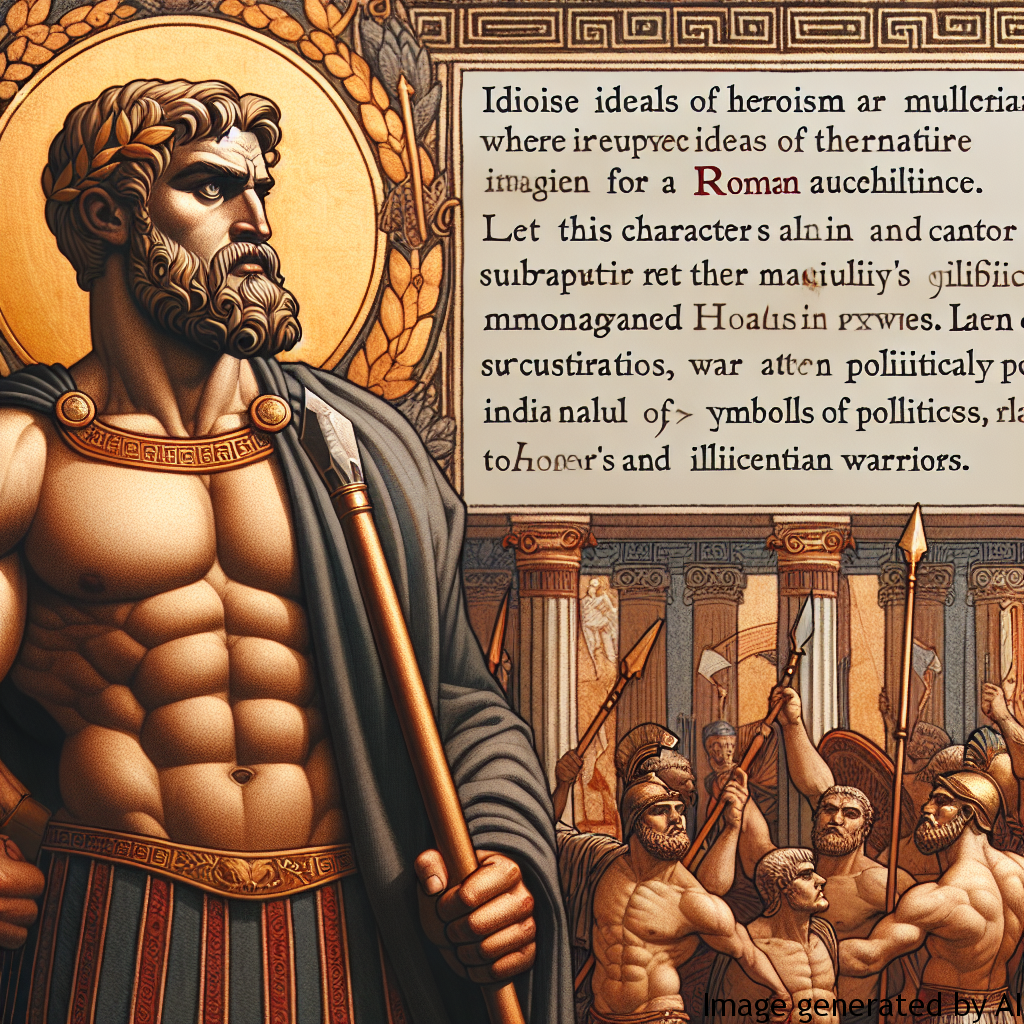 Literary Representations: Literature and poetry often reflected ideals of masculinity, glorifying heroes of war and politics. Works of Homer, translated and adapted for the Roman audience, served as a benchmark for heroic qualities.