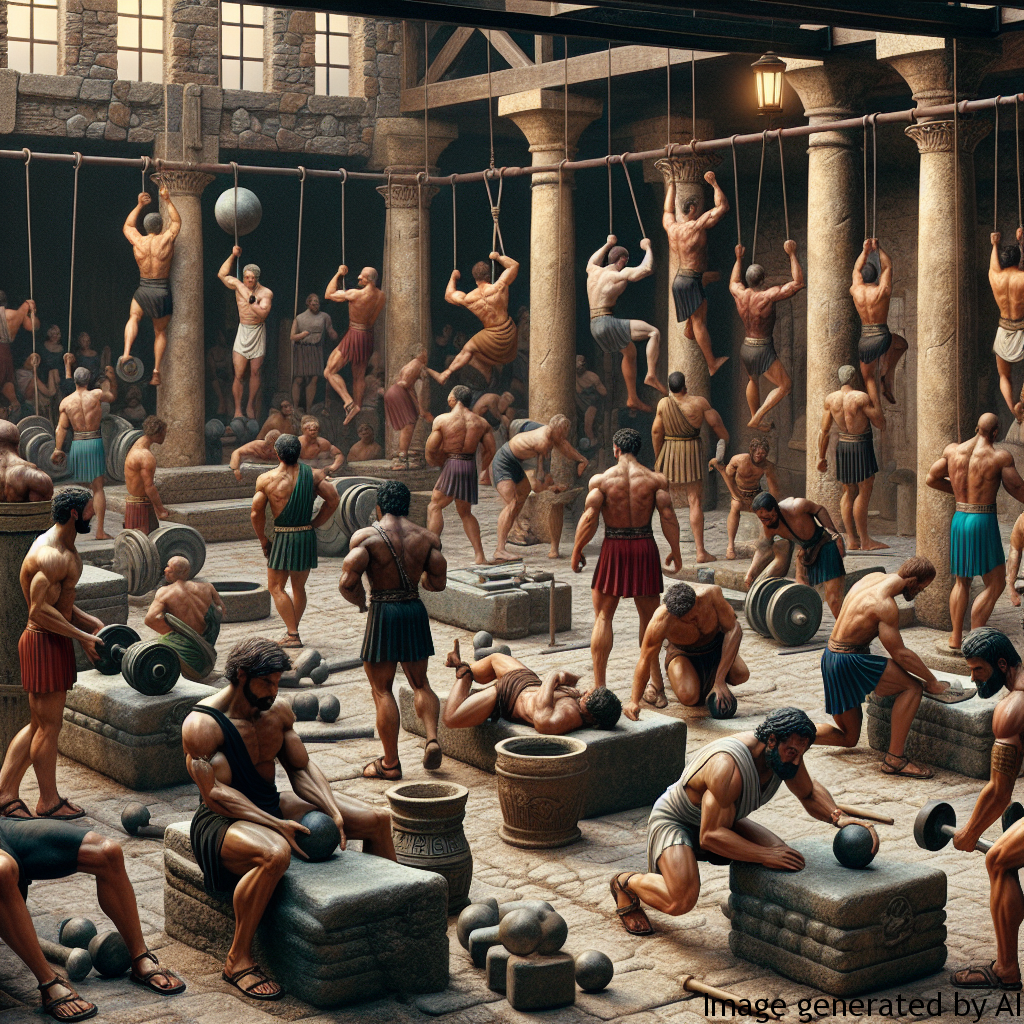 Physical Training and Gymnastics: Regular physical exercise and training in gymnasiums were an integral part of the lives of many Romans, maintaining their physical strength and masculine energy.