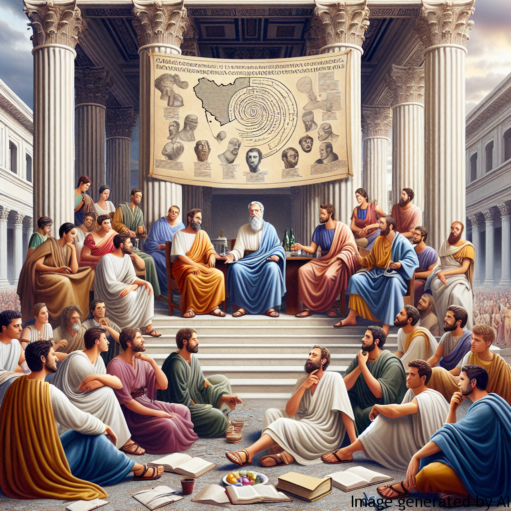 Philosophical Schools and Education: Education and participation in philosophical discussions were also seen as important parts of the development of male personality in Rome.