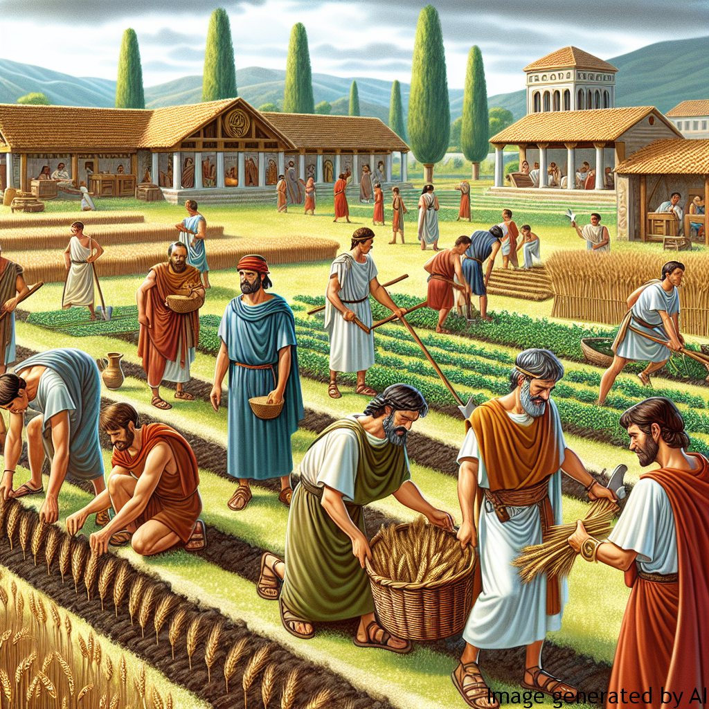 Agriculture and Land Management: Owning and managing land were key components of the economic power and social status of Roman men.