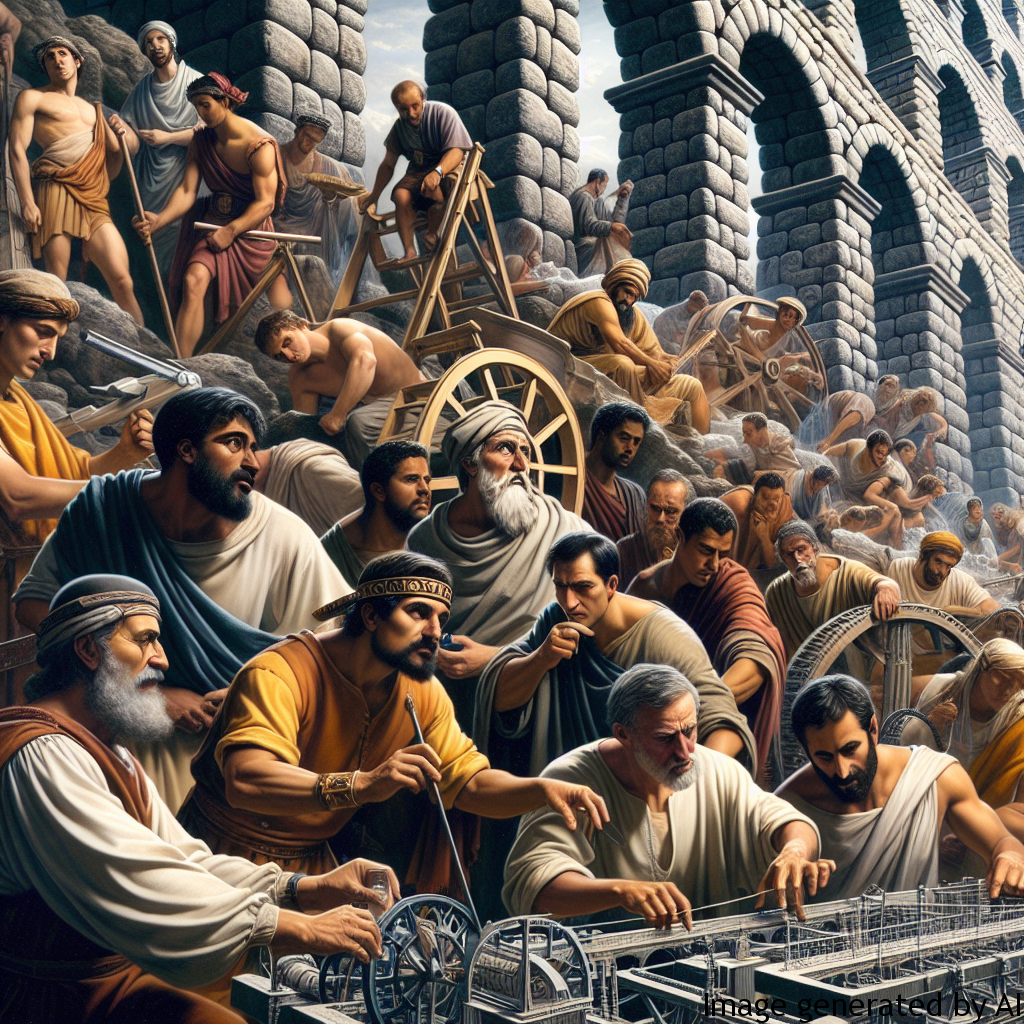 Engineering and Innovation: Men were often behind technical innovations in Rome, from the construction of aqueducts to the development of military machines.