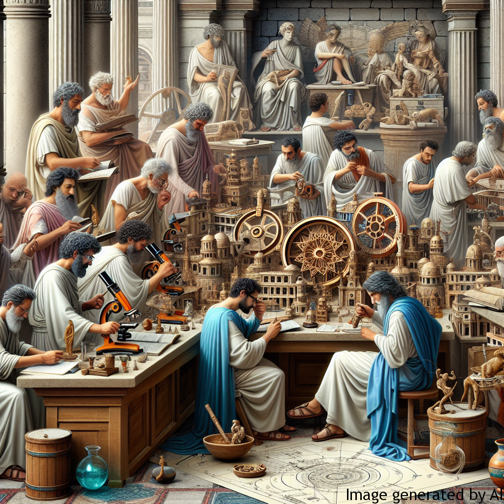 Scientific Research: Many Roman scholars were men, whose work helped lay the foundations for modern sciences such as biology, astronomy, and engineering.