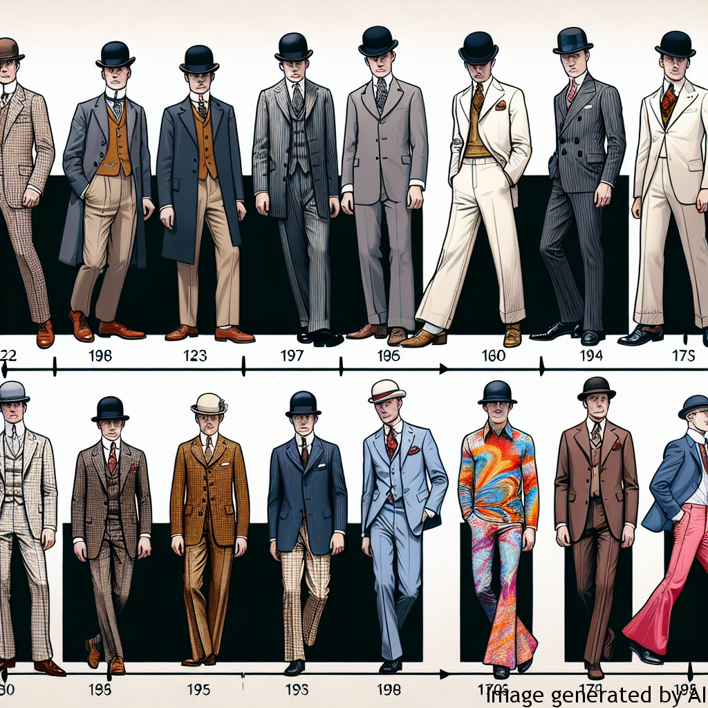 Changes in Men’s Fashion in the 20th Century