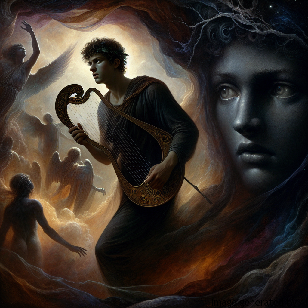 Orpheus and Eurydice — Orpheus descends into Hades to bring back his beloved.