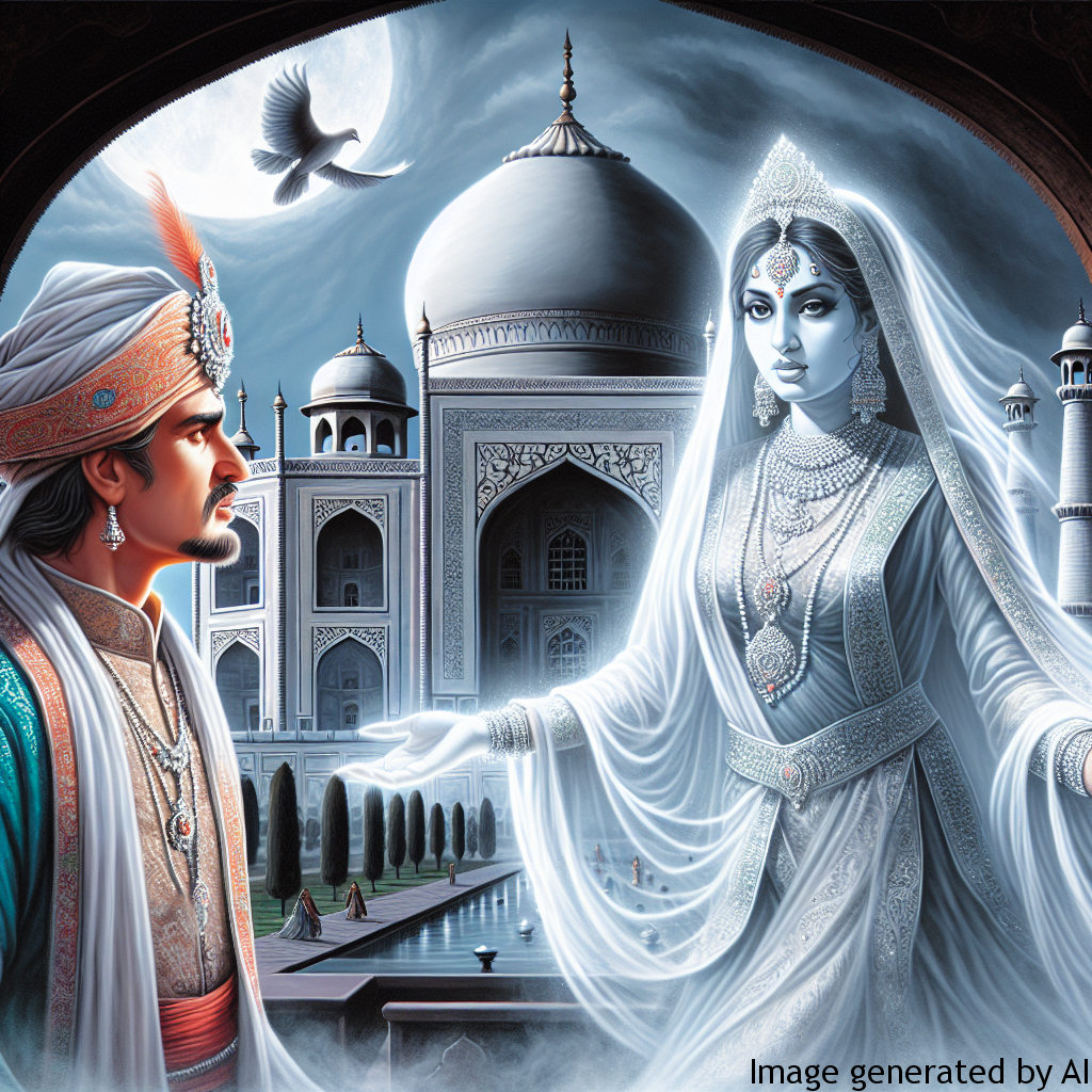 Shah Jahan and Mumtaz Mahal — Shah Jahan built the Taj Mahal in memory of his late wife.