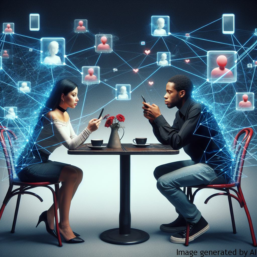 The influence of social media on real-life intimate connections.