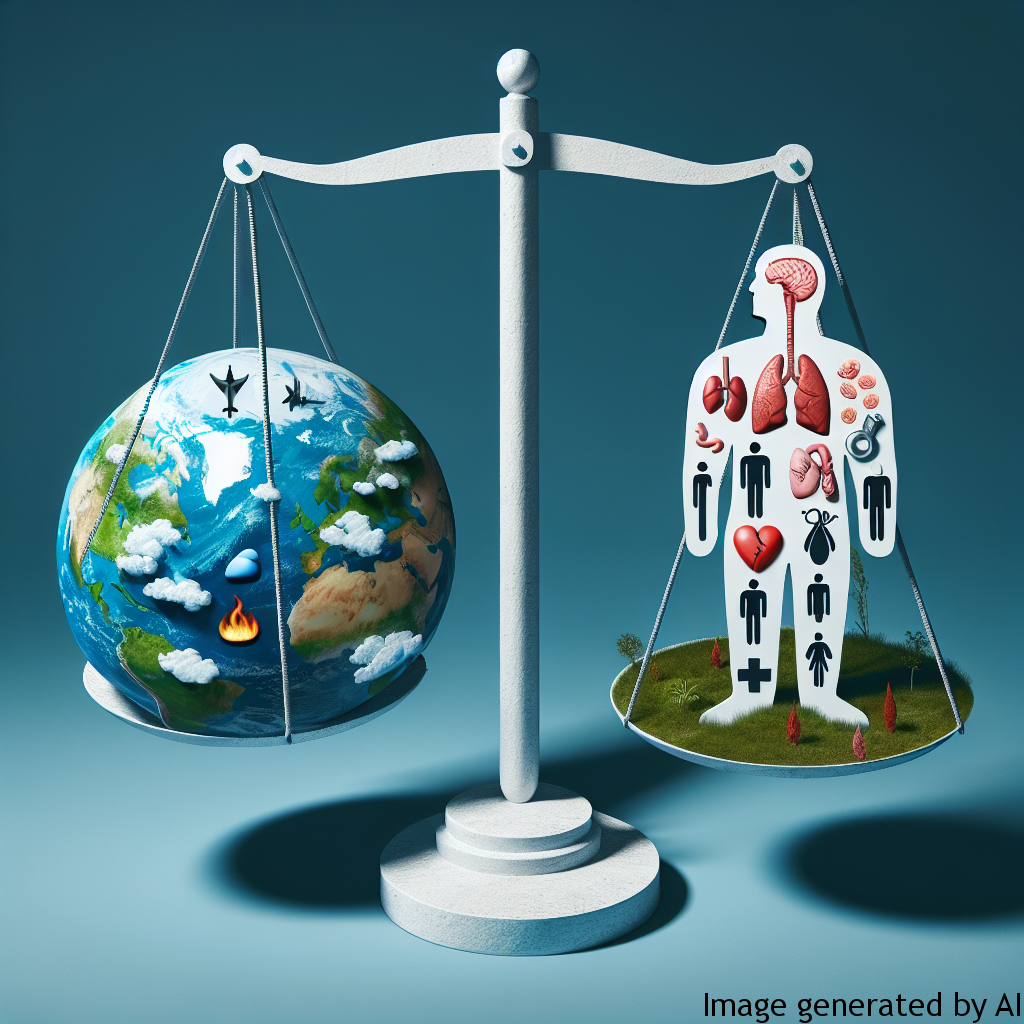 The relationship between climate change and male diseases.